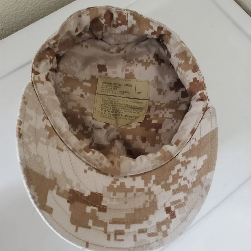 USMC MARPAT Desert Garrison Cover Sekri Industries Digital Camo Utility Cap Sz S